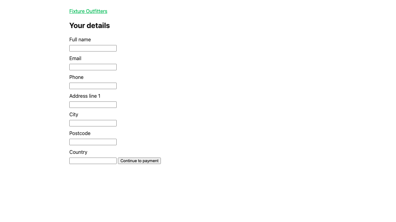 customer info form